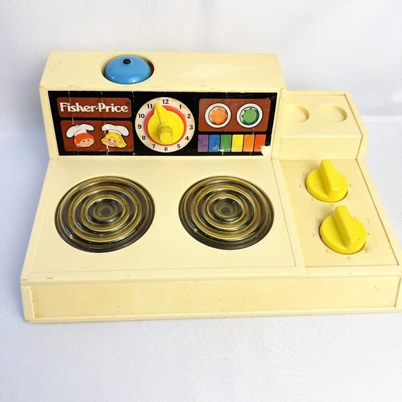 Fisher Price 1978 Stovetop Vintage Toy Range Glow Magic Burners #919 Made in USA - Picture 1 of 9